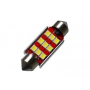 Светодиодная автолампа T10 36mm 9pcs 2,5W 12V